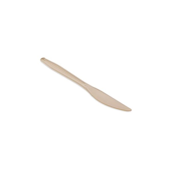 Pactivcorp Pactiv, EARTHCHOICE PSM CUTLERY, HEAVYWEIGHT, KNIFE, 7.5in, TAN, 1000PK YPSMKTEC - main